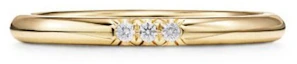 Order Anillo Dorado Tiffany & Co. 18K con Cristales, Estilo Unisex para Parejas 61001468