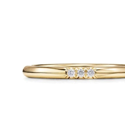 Tiffany & Co. 18K Gold Crystal Embellished Ring Unisex Couple Style Gold 61001468 圖 4