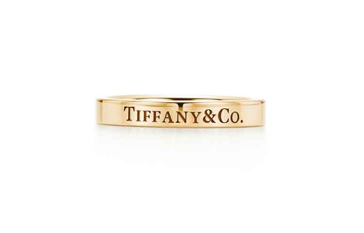 Order Tiffany & Co. 18K Gold Engraved Ring Unisex Couple Style 60000615