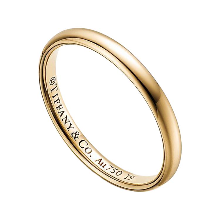 Tiffany & Co. 18K Gold Solid Design Ring Unisex Couple Style Gold. 749584612319 圖 3