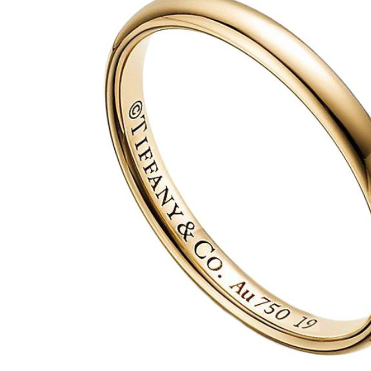 Tiffany & Co. 18K Gold Solid Design Ring Unisex Couple Style Gold. 749584612319 圖 4