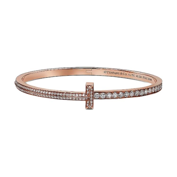 TIFFANY & CO. 18K Rose Gold Bracelet for Couples Unisex. GRP12620 圖 2