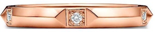 Shop TIFFANY & CO. 18K 玫瑰金鑽石情侶對戒 - 玫瑰金 67134230