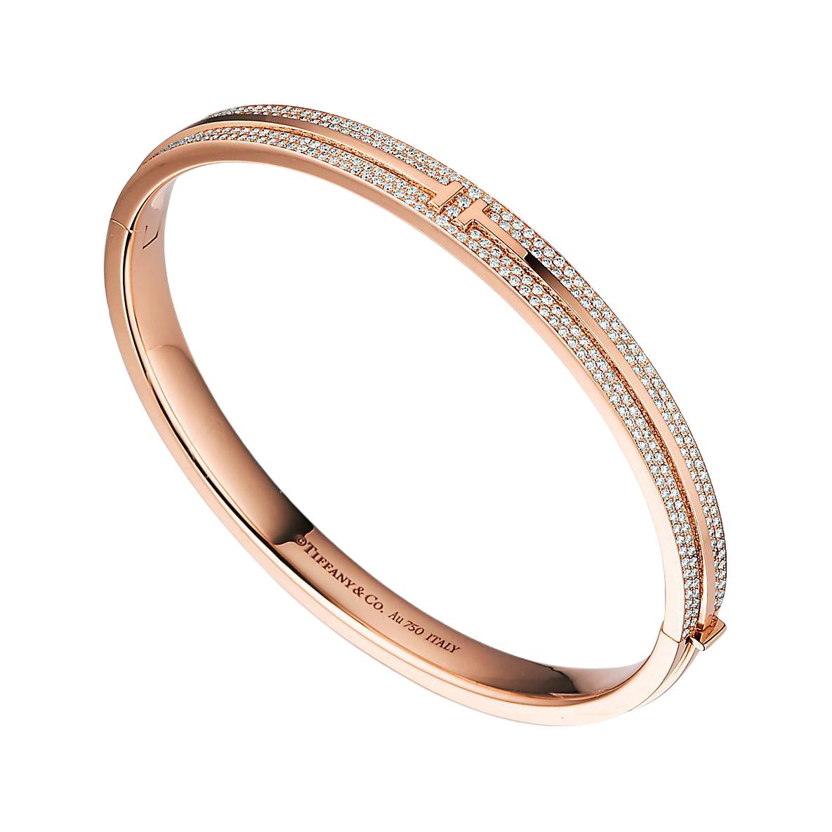 Tiffany & Co. 18K Rose Gold Logo Bracelet Unisex Couple Design. 60153440 圖 4