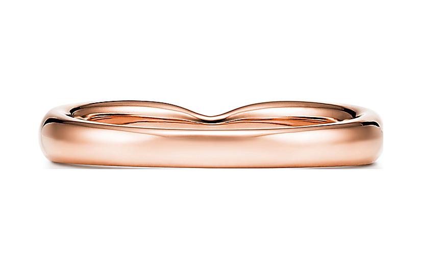 Shop TIFFANY & CO. 18K Rose Gold Ring Unisex Couple Design. GRP08148