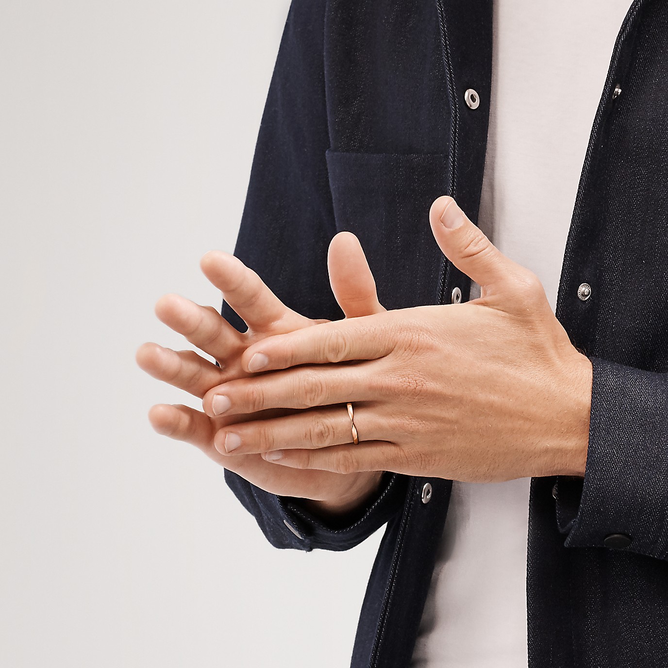 Sizing TIFFANY & CO. 18K Rose Gold Ring Unisex Couple Design. GRP08148