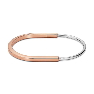 Tiffany & Co. 18K White Gold Two-Tone Couple Bracelet - Gold/Silver Unisex. 74365078