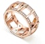 Lookbook TIFFANY & CO. Atlas X 鑽石玫瑰金戒指 男女情侶款式 GRP11814