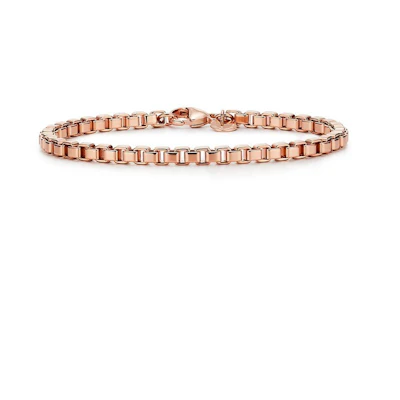 Tiffany & Co. Chain Design 18K Rose Gold Bracelet Unisex Couple Style 67513762