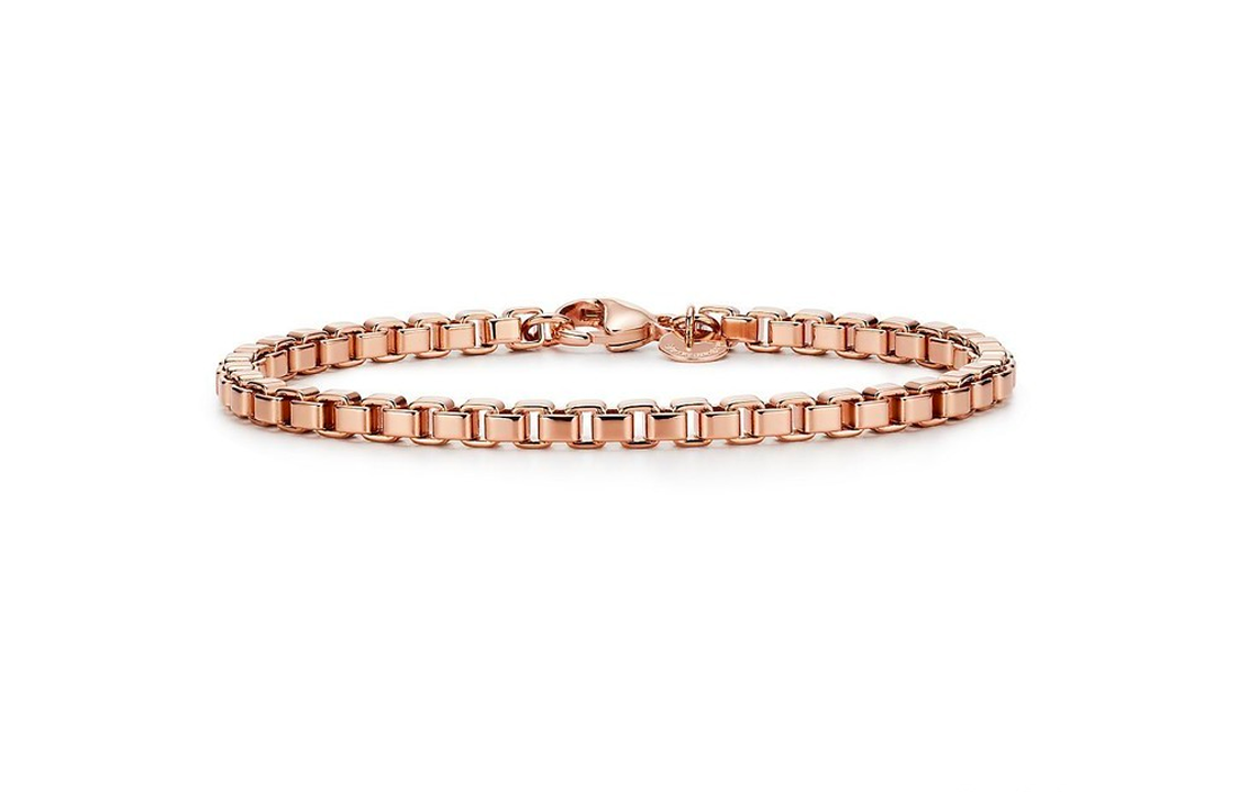 Tiffany & Co. Chain Design 18K Rose Gold Bracelet Unisex Couple Style 67513762 圖 2