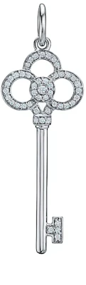 TIFFANY & CO. Crown Key Kalung Liontin Emas Putih Berlian Unisex Perak 18K 33450265 Order TIFFANY & CO. Crown Key Kalung Liontin Emas Putih Berlian Unisex Perak 18K 33450265