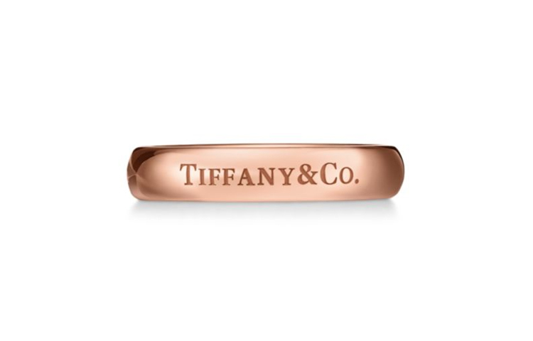 TIFFANY & CO. Engraved 18K Rose Gold Ring for Men - Rose Gold Color GRP12378 圖 2