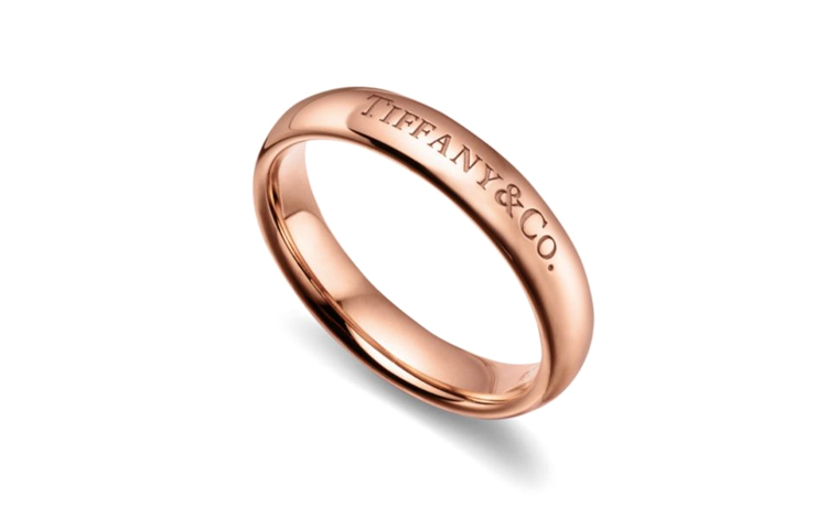 TIFFANY & CO. Engraved 18K Rose Gold Ring for Men - Rose Gold Color GRP12378 圖 3