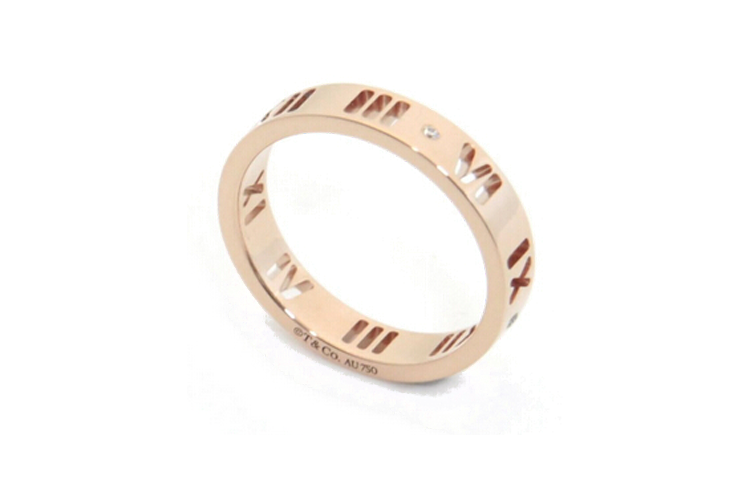 Order 蒂芙尼金色字母镂空戒指 情侣款 男女通用饰品 30480589