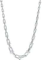 Tiffany & Co. HardWear Graduated Cuban Chain 925 Silver Necklace Unisex. GRP09762 Tiffany & Co. HardWear Graduated Cuban Chain 925 Silver Necklace Unisex. GRP09762