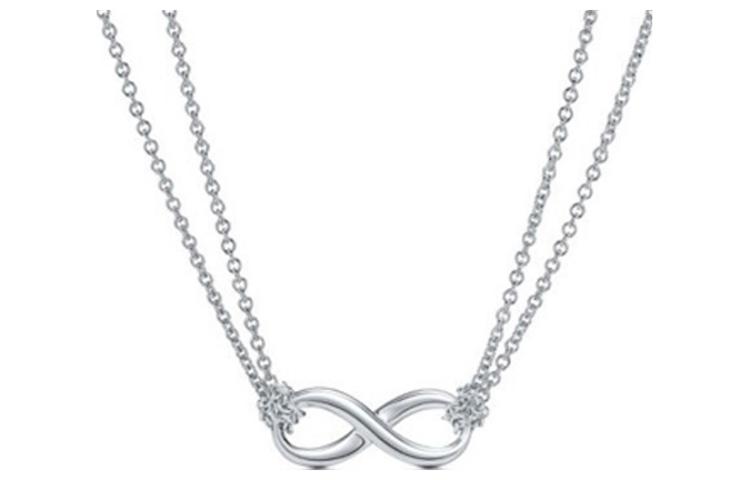 TIFFANY & CO. Infinity Series Silver Necklace Unisex Couple Design. 60014061 圖 4