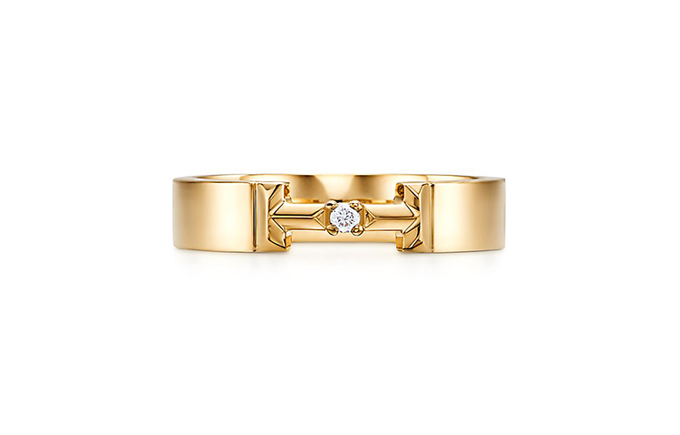 TIFFANY & CO. Letter Logo 18k Gold Ring Unisex Couple Ring - Gold 62509708 圖 3