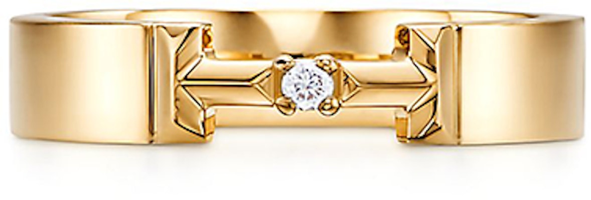 Tiffany & Co. 字母标志18K金戒指 情侣对戒 - 金色 62509708 Lookbook Tiffany & Co. 字母标志18K金戒指 情侣对戒 - 金色 62509708