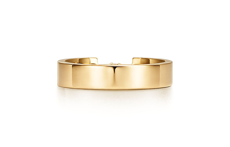 TIFFANY & CO. Letter Logo 18k Gold Ring Unisex Couple Ring - Gold 62509708 圖 4