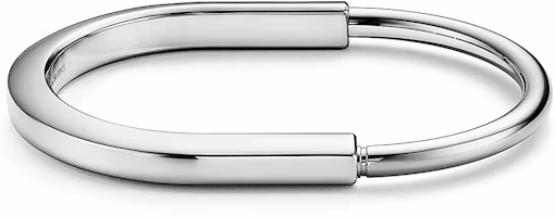 TIFFANY & CO. Lock 18k White Gold Bracelet Unisex Silver - Minimalist & Stylish. GRP12243 TIFFANY & CO. Lock 18k White Gold Bracelet Unisex Silver - Minimalist & Stylish. GRP12243