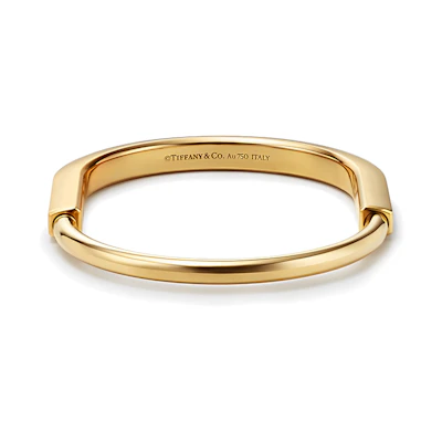 TIFFANY & CO. Lock Series Classic K Gold Bracelet Unisex Jewelry GRP12222