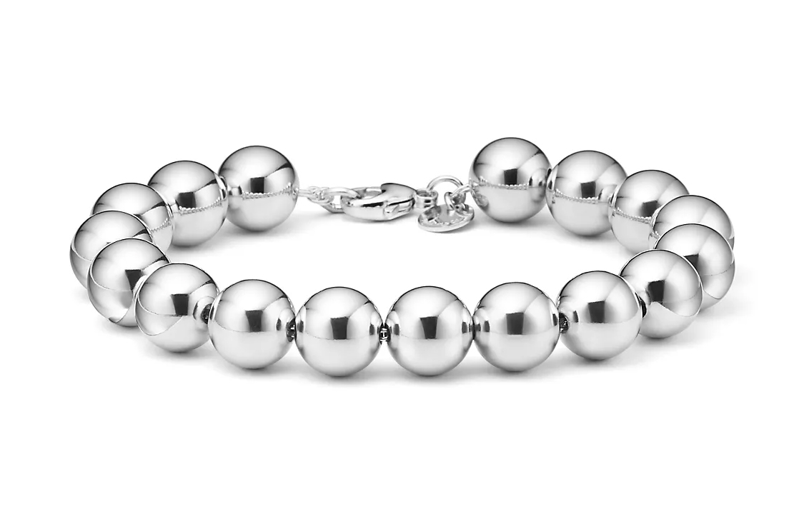 Tiffany & Co. Minimalist 925 Silver Round Bead Bracelet Unisex Couples' Style 60154619 圖 3