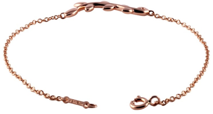 蒂芙尼橄欖葉18K玫瑰金手鍊 情侶款玫瑰金設計 60149028 Lookbook 蒂芙尼橄欖葉18K玫瑰金手鍊 情侶款玫瑰金設計 60149028