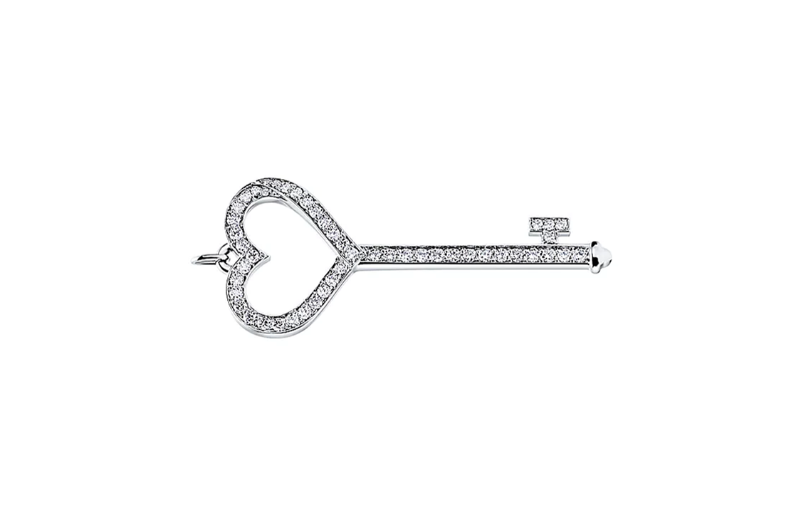 Tiffany & Co. Platinum Diamond Pendant Unisex Couple's Necklace Silver 62706686 圖 4