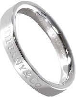 Tiffany & Co. Platinum Logo Alphabet Ring Unisex Couple's Edition. GRP02279 Tiffany & Co. Platinum Logo Alphabet Ring Unisex Couple's Edition. GRP02279