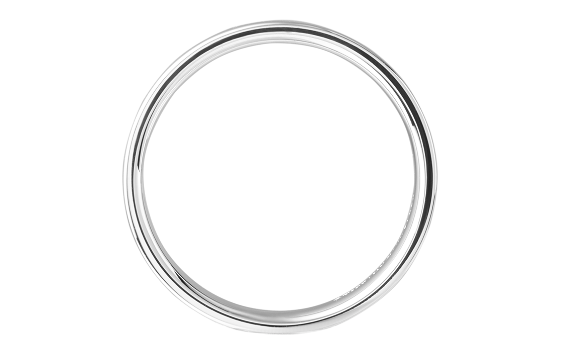 Tiffany & Co. Platinum Logo Engraved Ring Unisex GRP08784 圖 4