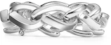 Buy Cincin Perak 925 Tiffany & Co. Polished Link Unisex Pasangan Silver 72549244