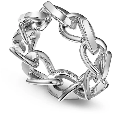 Cincin Perak 925 Tiffany & Co. Polished Link Unisex Pasangan Silver 72549244 Lookbook Cincin Perak 925 Tiffany & Co. Polished Link Unisex Pasangan Silver 72549244