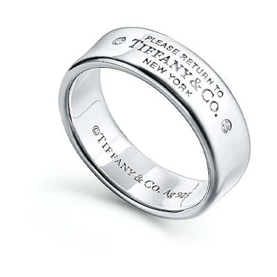 TIFFANY & CO. Return to Tiffany Silver Couple Ring Unisex Silver 68175240