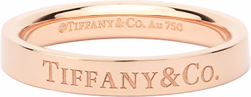 TIFFANY & CO. Ring 3mm 18K Rose Gold Unisex Couple's Ring. GRP07913 TIFFANY & CO. Ring 3mm 18K Rose Gold Unisex Couple's Ring. GRP07913