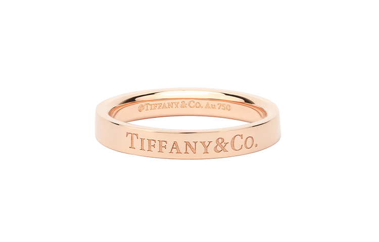 Order Anillo TIFFANY & CO. 3mm Oro Rosa 18K Unisex para Parejas. GRP07913