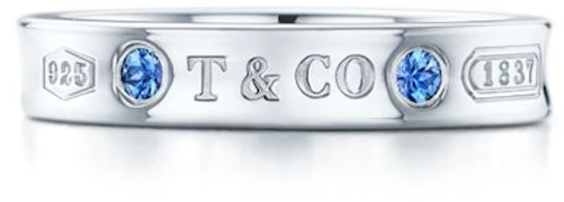 TIFFANY & CO. Cincin Permata Huruf Perak Ukiran Unisex Rekaan Pasangan GRP09627 Order TIFFANY & CO. Cincin Permata Huruf Perak Ukiran Unisex Rekaan Pasangan GRP09627