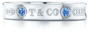 Order TIFFANY & CO. Cincin Permata Huruf Perak Ukiran Unisex Rekaan Pasangan GRP09627