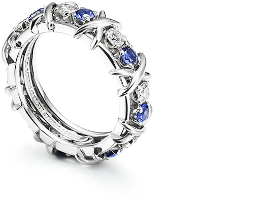 蒂芙尼银钻戒情侣款式男女通用设计. 60127487 Order 蒂芙尼银钻戒情侣款式男女通用设计. 60127487