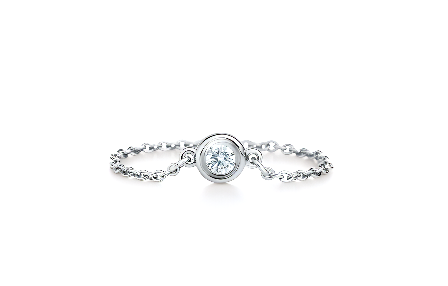 Buy Cincin Berlian Bulat Perak Tiffany & Co. Unisex Desain Pasangan 60146867