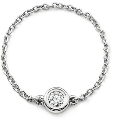 Cincin Berlian Bulat Perak Tiffany & Co. Unisex Desain Pasangan 60146867 Purchase Cincin Berlian Bulat Perak Tiffany & Co. Unisex Desain Pasangan 60146867