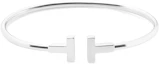 Buy TIFFANY & CO. T-Series 18K White Gold Coil Bangle Unisex Couples Bracelet. GRP07763
