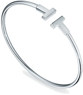 TIFFANY & CO. T-Series 18K White Gold Coil Bangle Unisex Couples Bracelet. GRP07763 Lookbook TIFFANY & CO. T-Series 18K White Gold Coil Bangle Unisex Couples Bracelet. GRP07763