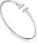 Lookbook TIFFANY & CO. T-Series 18K White Gold Coil Bangle Unisex Couples Bracelet. GRP07763