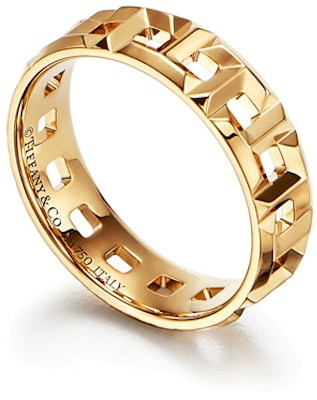 Cincin Lelaki TIFFANY & CO. T-Series True Wide 18K Emas Asli. GRP10567 Order Cincin Lelaki TIFFANY & CO. T-Series True Wide 18K Emas Asli. GRP10567