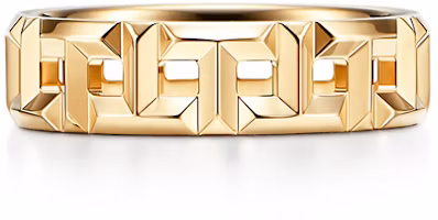 Lookbook TIFFANY & CO. T系列 True寬版18K金男戒指 黃金 GRP10567