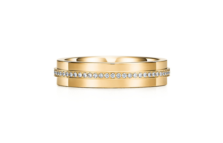 Shop Anillo TIFFANY & CO. T Series Oro 18K con Diamantes Estrecho GRP09677
