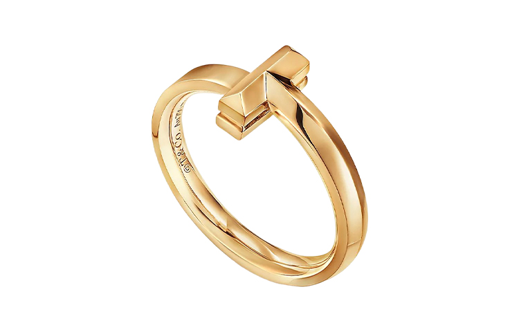 Lookbook TIFFANY & CO. T Series 18K Gold Ring - Unisex Couple Fashion Jewelry GRP11530