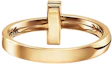 Shop TIFFANY & CO. T Series 18K Gold Ring - Unisex Couple Fashion Jewelry GRP11530