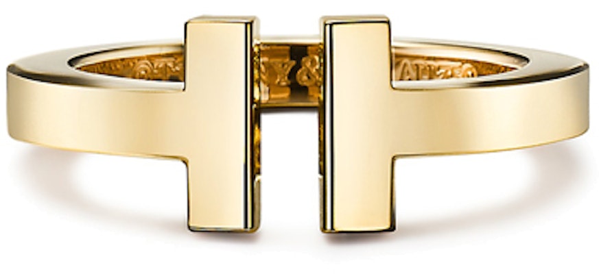 TIFFANY & CO. T系列18K金方形戒指 情侶對戒 純金 GRP07779 Lookbook TIFFANY & CO. T系列18K金方形戒指 情侶對戒 純金 GRP07779