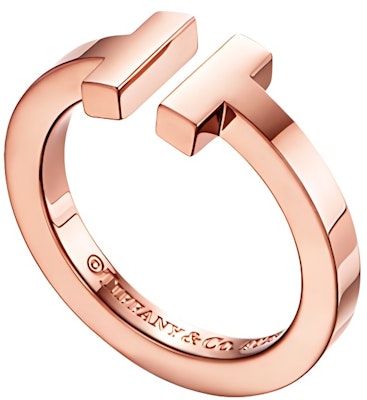 TIFFANY & CO. T 系列18K玫瑰金方形戒指 情侶款 男女適合 GRP07782 Buy TIFFANY & CO. T 系列18K玫瑰金方形戒指 情侶款 男女適合 GRP07782